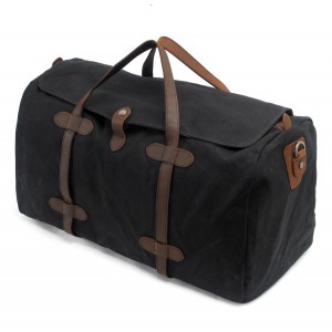 TP5 WaxTraveler II ™ XL - Toile cirée avec cuir véritable. Sac de voyage bagage à main weekender et sac bandoulière deux en un. 5 couleurs 